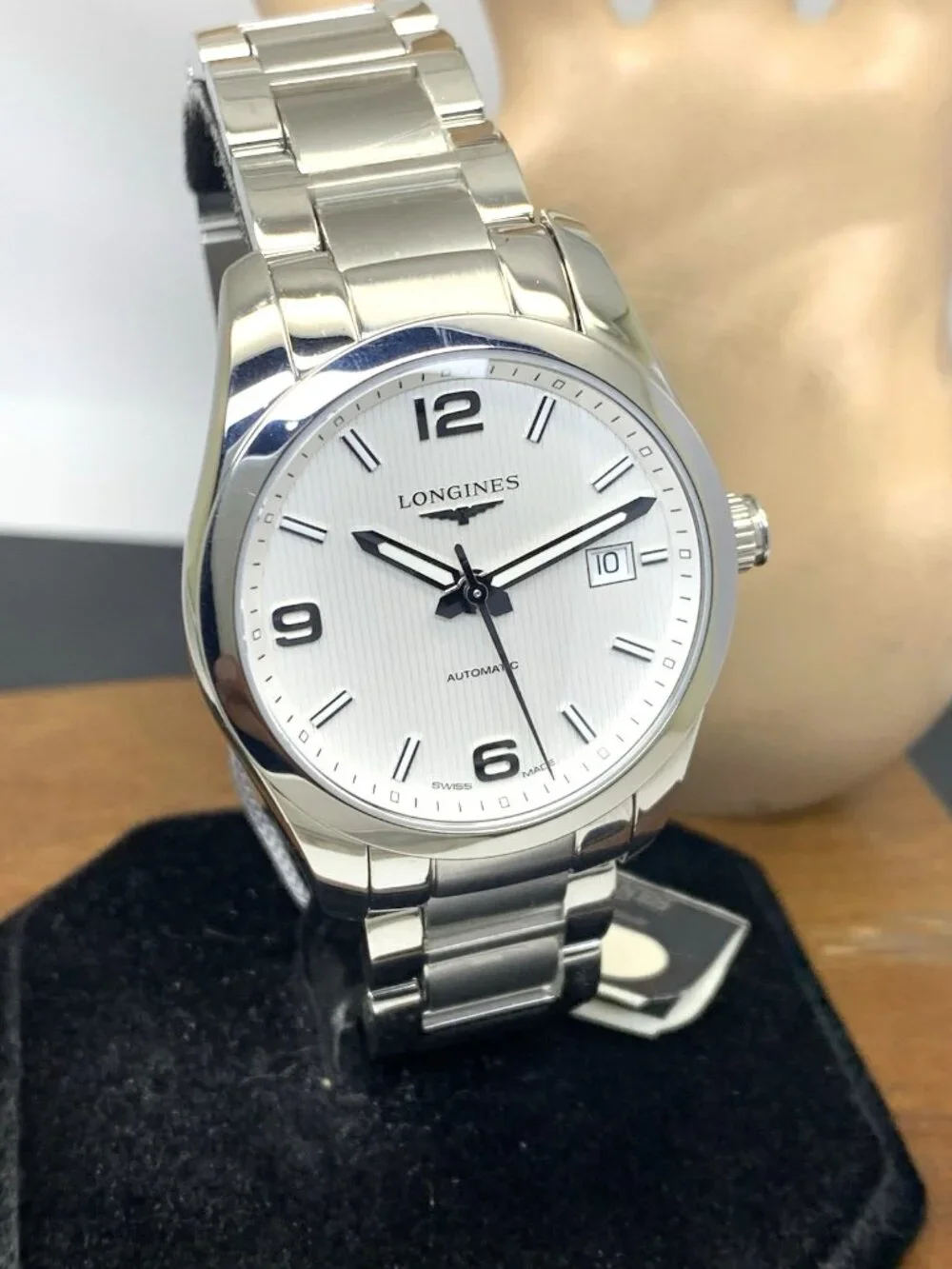 Longines Men's Watch L27854766 Conquest Swiss Automatic Silver Dial Steel 40mm